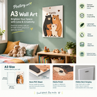 Bear Family A3 Wall Art – Premium 5mm Frameless PVC Print