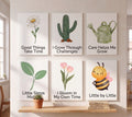 Entrepreneur Mindset & Dark Aesthetic PVC Wall Art Set (6-Pack) | Frameless A4 Rigid Boards