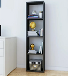 Modern 4-Tier Open Bookshelf & Storage Display Rack | Multipurpose Home & Office Decor