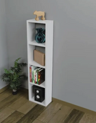 Modern 4-Tier Open Bookshelf & Storage Display Rack | Multipurpose Home & Office Decor