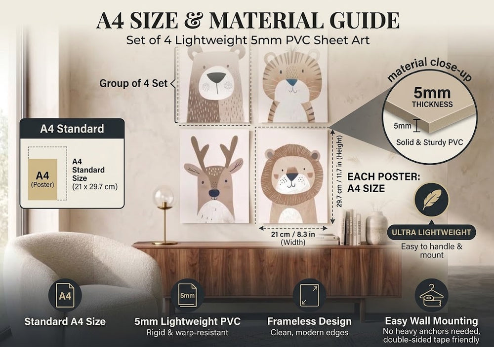 Boho Neutral Safari & Woodland Animal Nursery