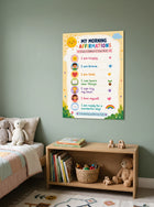 "My Morning Affirmations" Kids Frameless Wall Art